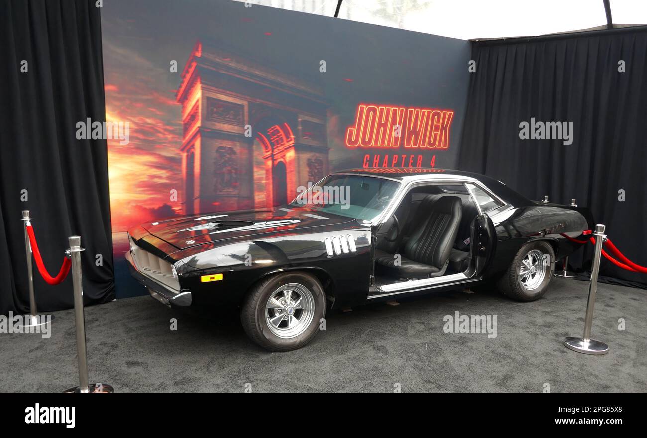  Plymouth Barracuda Black John Wick: Chapter 4 (2023