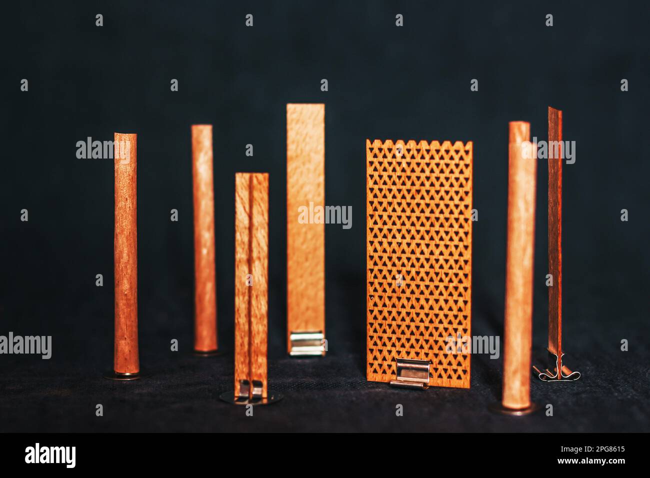 Wick for handmade candles. Wicks of various shapes Stock Photo Alamy