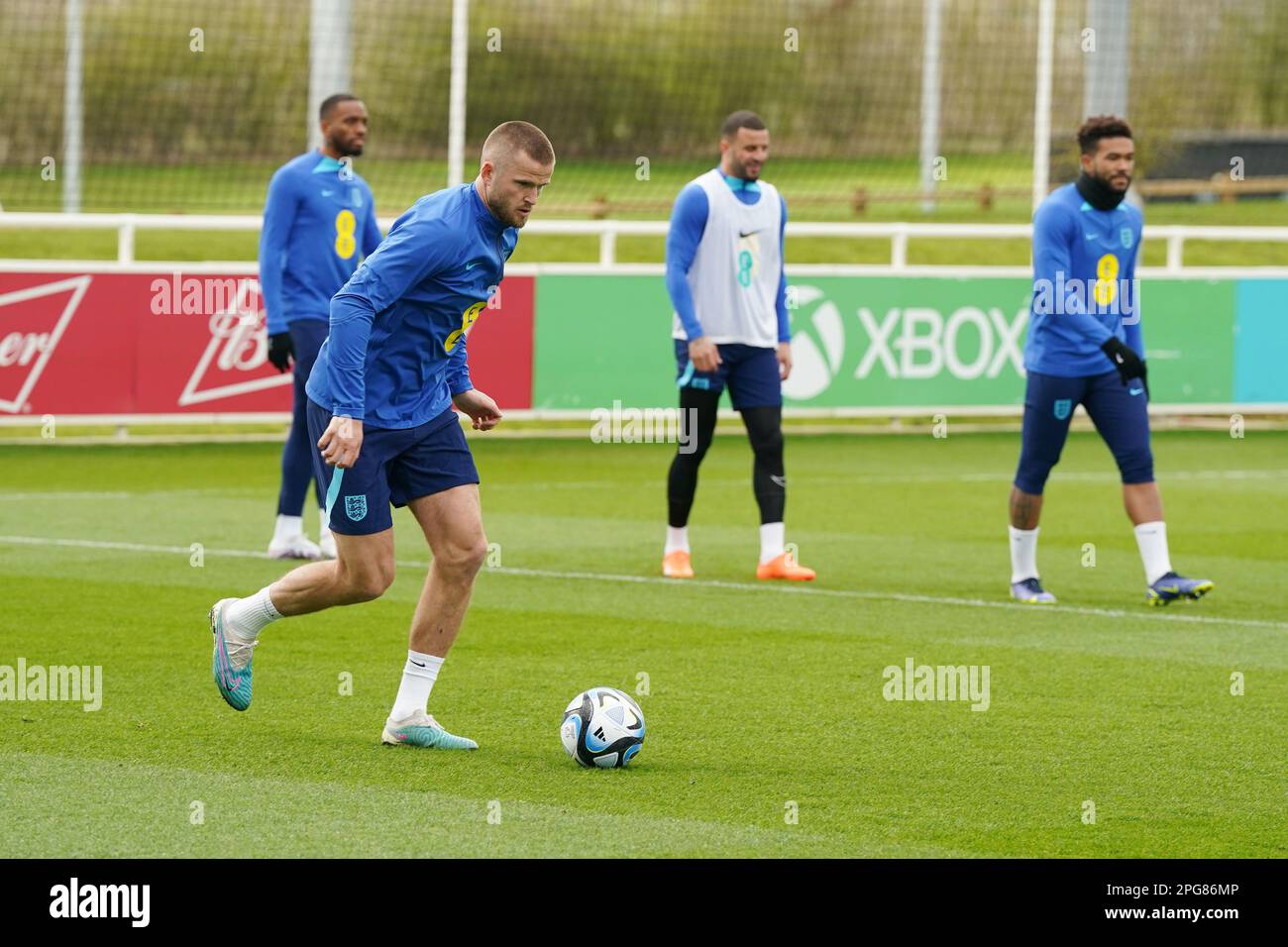 Eric dier during training session at st georges park hi-res stock ...