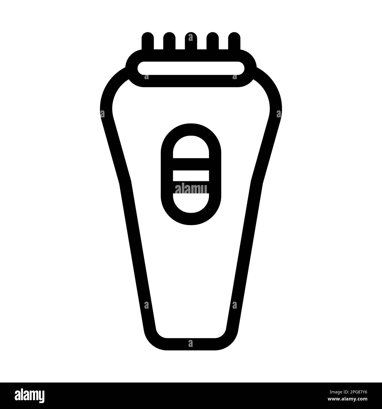 Electric Shaver Vector Thick Line Icon For Personal And Commercial Use