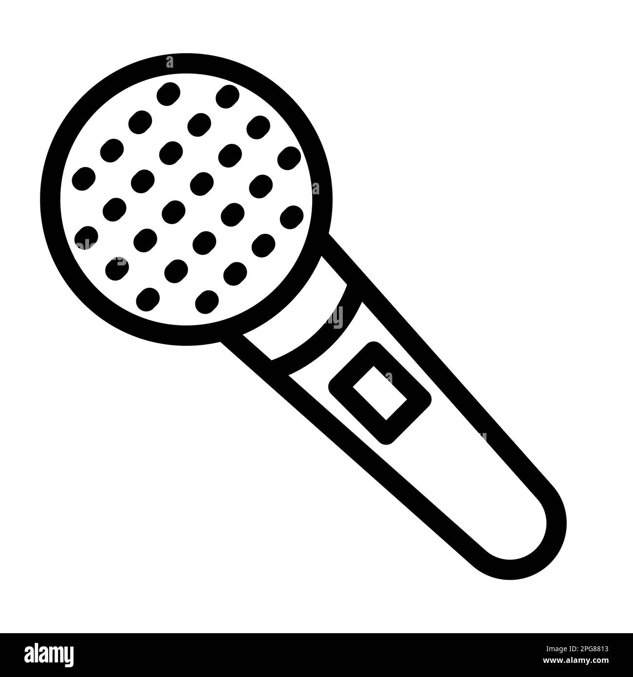 Karaoke Vector Thick Line Icon For Personal And Commercial Use Stock