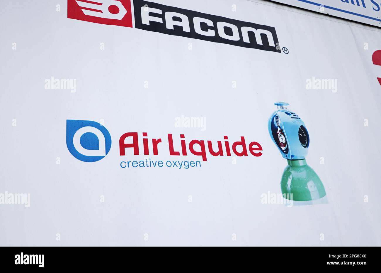 Signs and symbols, Air Liquide. Stock Photo