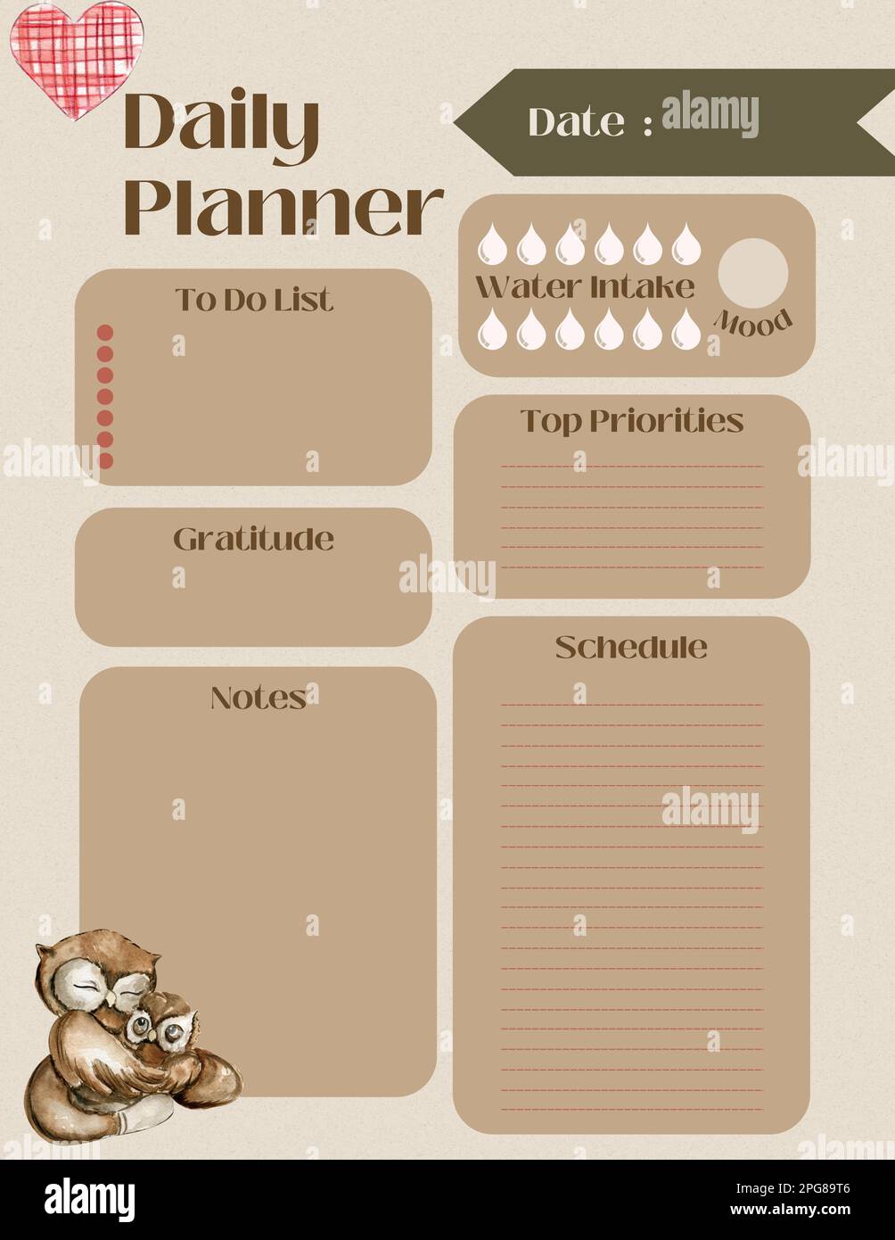 Minimalistic planners , daily, weely, monthly. Annual wall calendar planner  template. Week starts on Monday.Clear and simple printable to do list Stock  Photo - Alamy