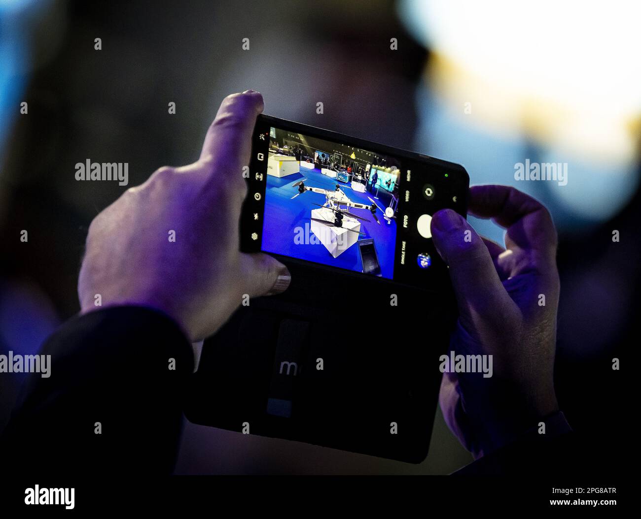 AMSTERDAM Drones at the Amsterdam Drone Week in the RAI Amsterdam