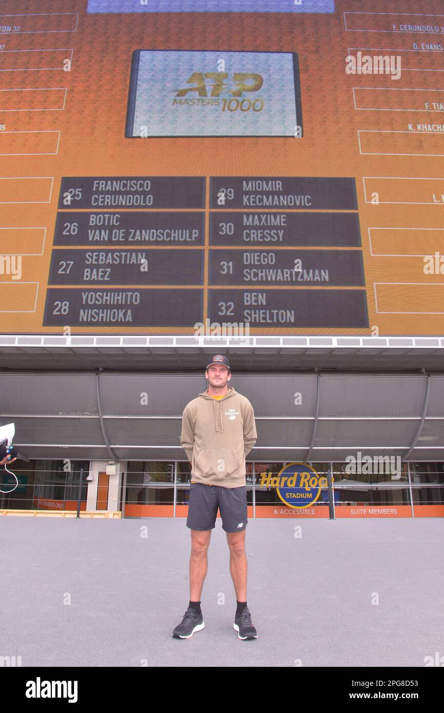 Atp On The Rocks MIAMI GARDENS, FLORIDA - MARCH 20: ATP player, Tommy Paul during The ...