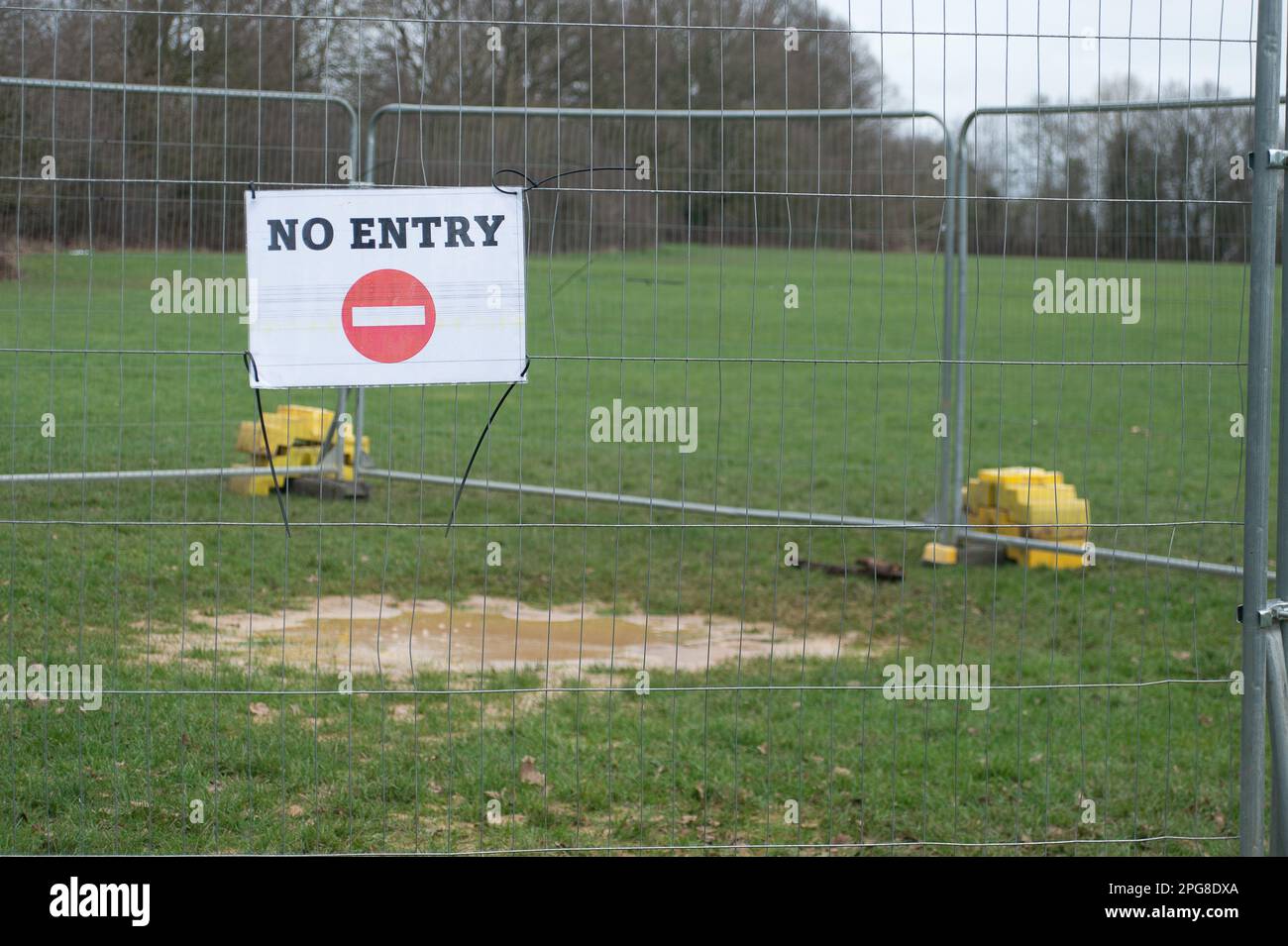 Ruislip, UK. 21st March, 2023. A new patch of bubbling liquid has