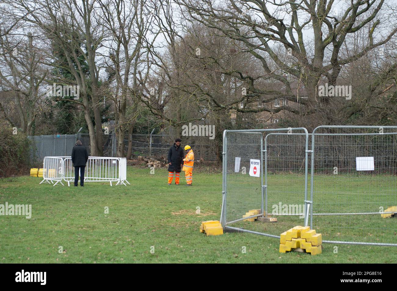 Ruislip, UK. 21st March, 2023. A new patch of bubbling liquid has