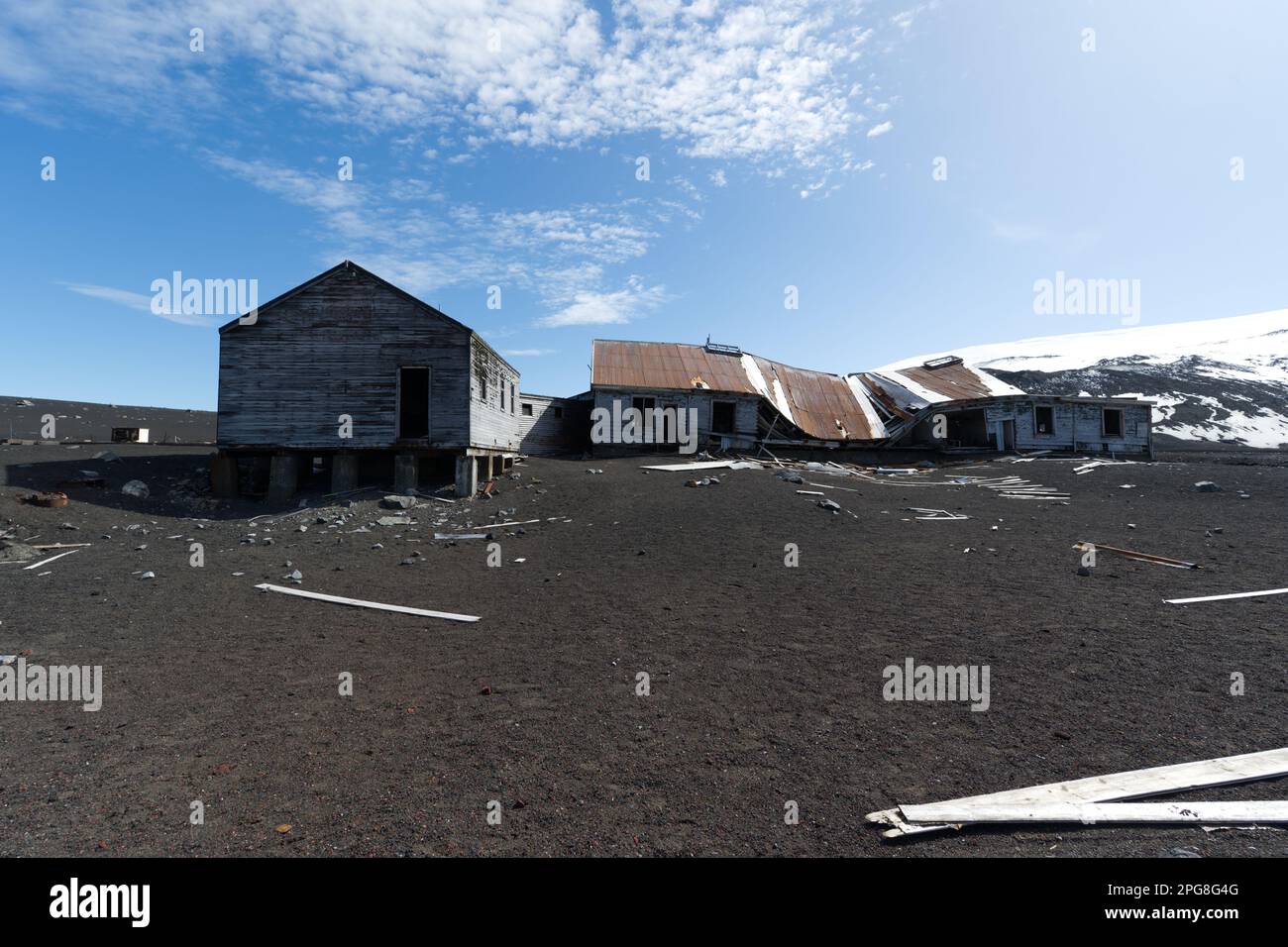 abandoned Biscoe House (British Antarctic Survey) on Deception Island
