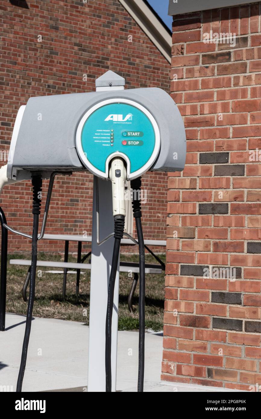 Indianapolis Circa March 2023 AeroVironment EV Charging Station