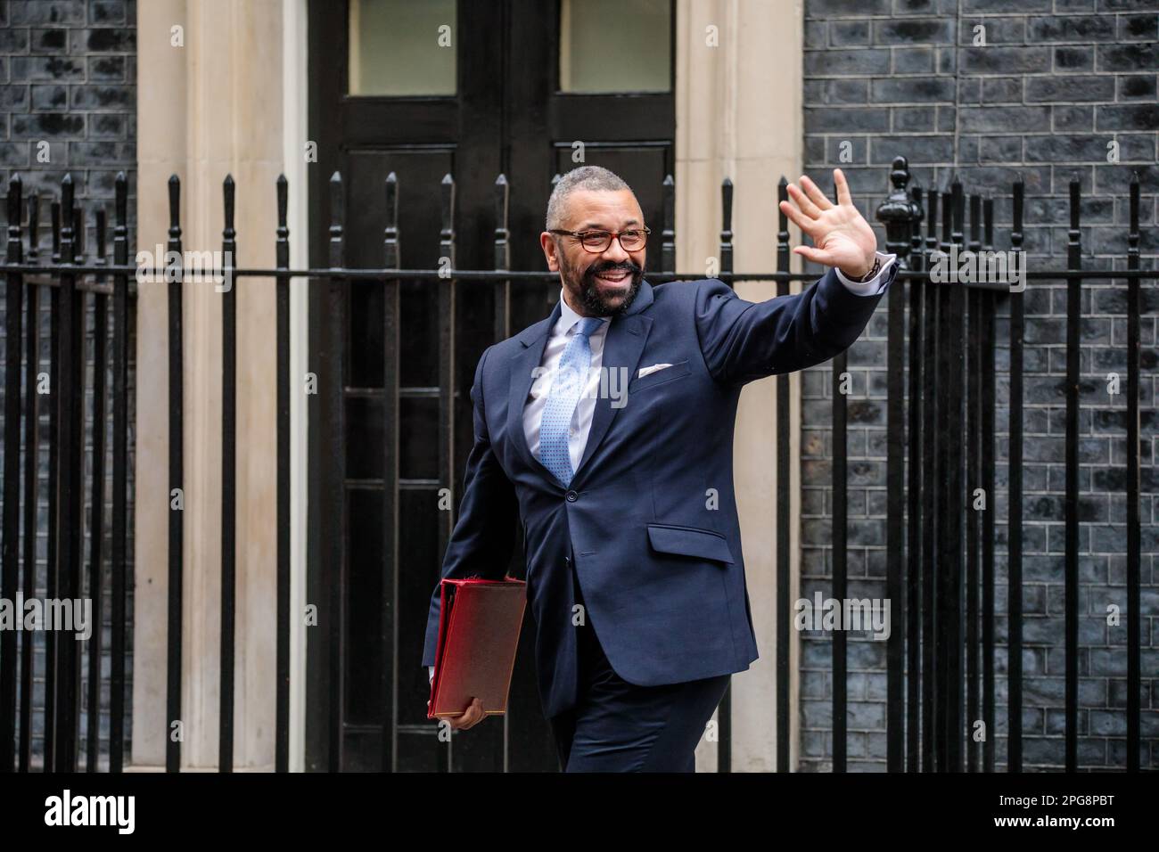 Downing Street, London, UK. 21st March 2023.  James Cleverly MP, Secretary of State for Foreign, Commonwealth and Development Affairs, attends the weekly Cabinet Meeting at 10 Downing Street. Photo by Amanda Rose/Alamy Live News Stock Photo