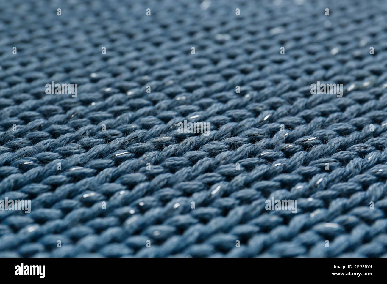 Beautiful pale blue knitted fabric as background, closeup Stock Photo ...