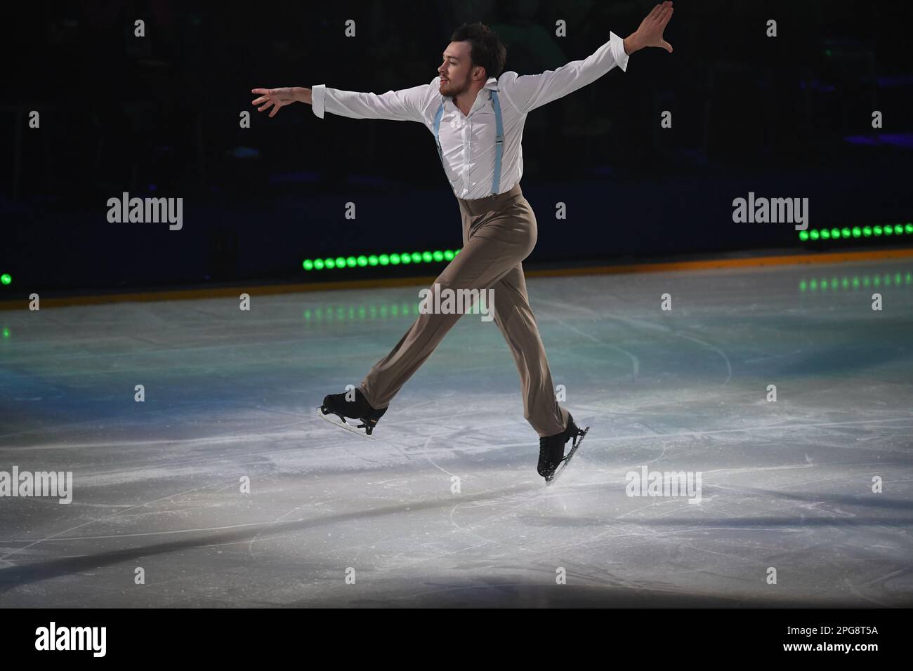 Moscow. Figure skater Dmitry Aliev performs at the 'Russian Challenge