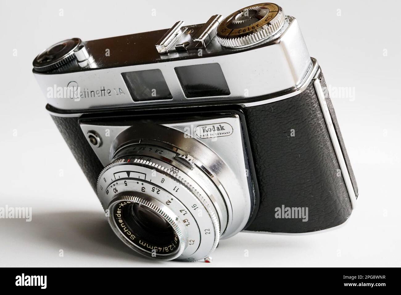 In this Illustration.Antique Kodak Retinette Ia camera, made in 1939 ...