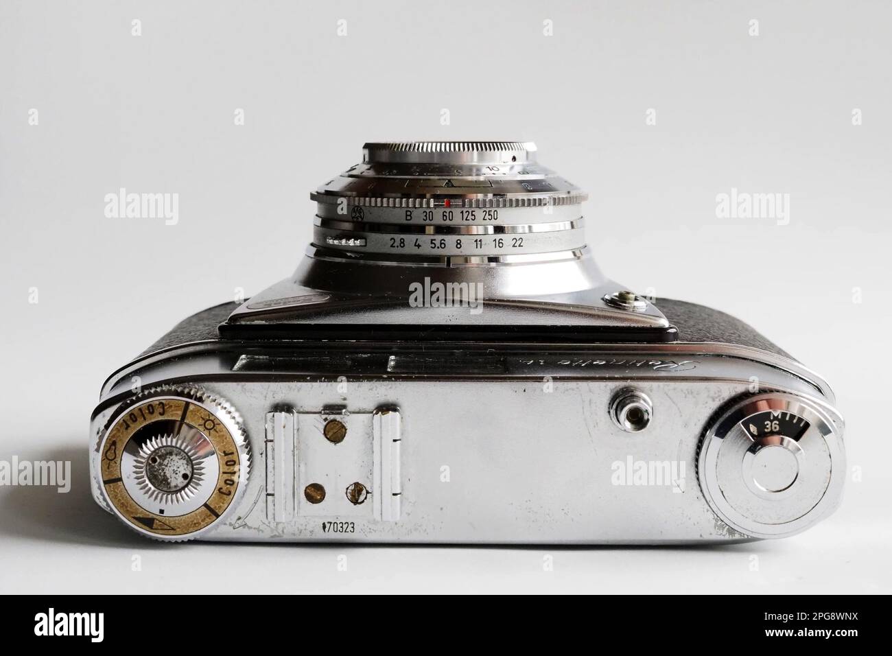 In this Illustration.Antique Kodak Retinette Ia camera, made in 1939 ...