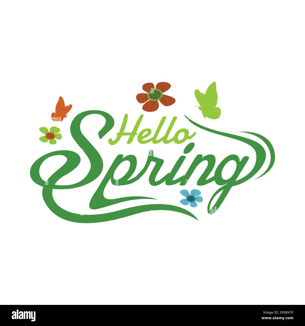 Seasonal spring logo design vector. Fresh spring logo design with ...