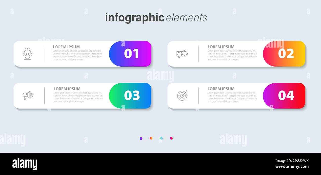 Vector infographic design template with 4 options or steps Stock Vector ...