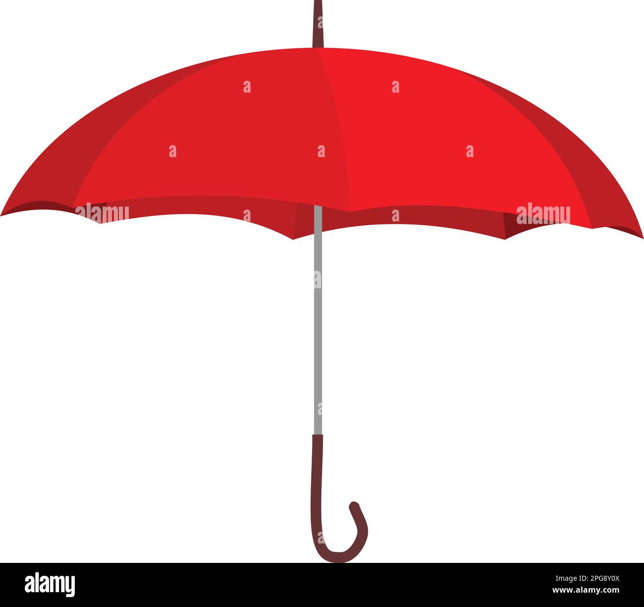 Red Umbrella Rain Vector Stock Vector Image & Art Alamy