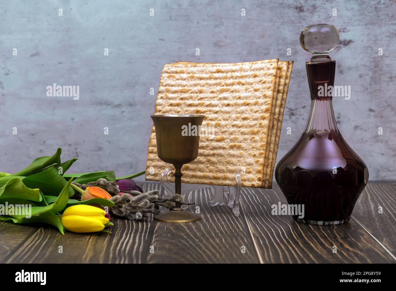 For Passover, unleavened matzah bread is kiddush wine is kosher on