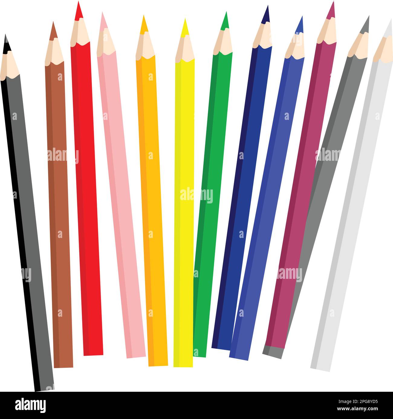 Color Pencils Stationary Vector Stock Vector Image Art Alamy color-pencils-stationary-vector-stock-vector-image-art-alamy