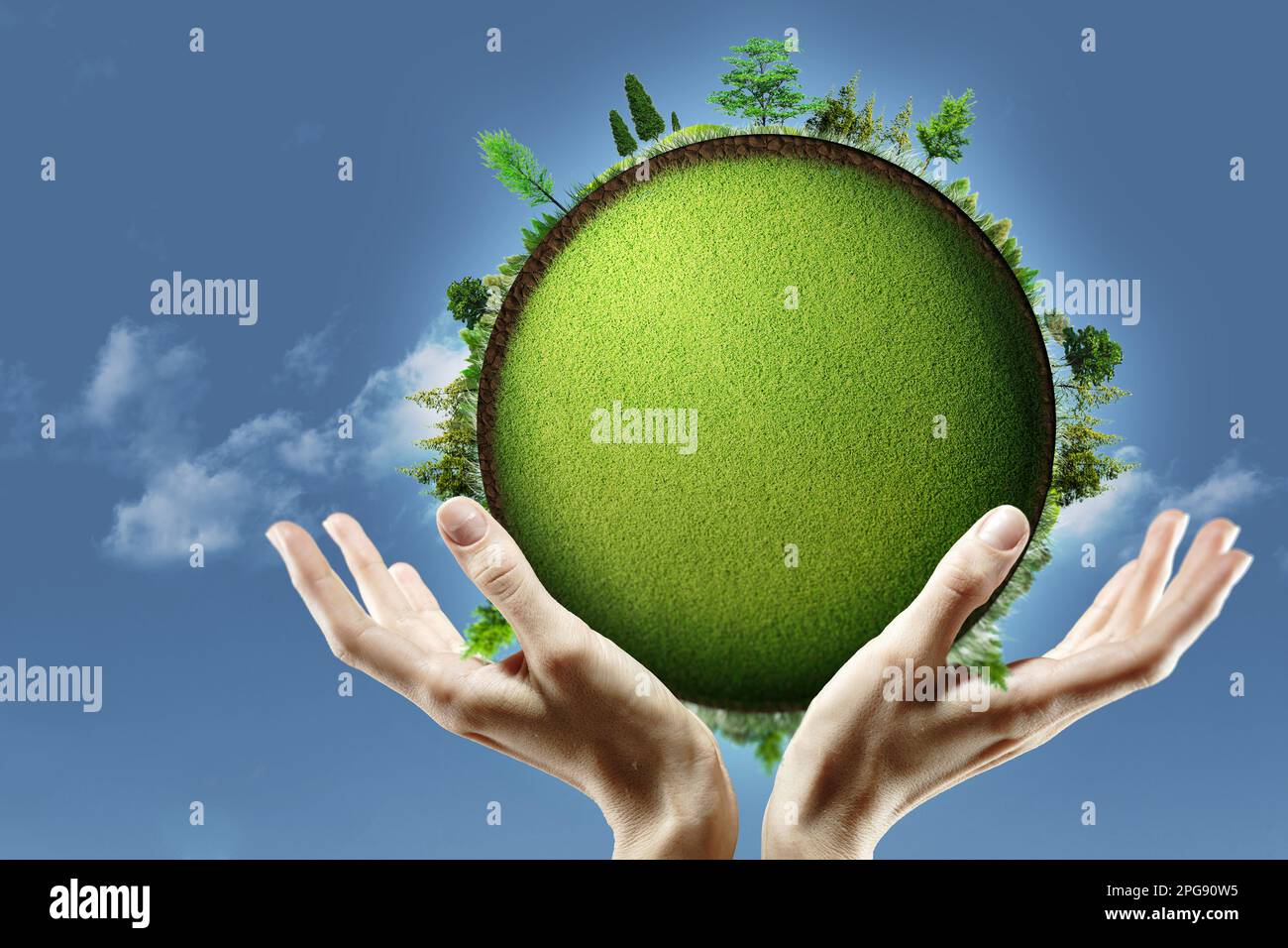 Earth is our Hands. Abstract eco and environmental backgrounds Stock ...