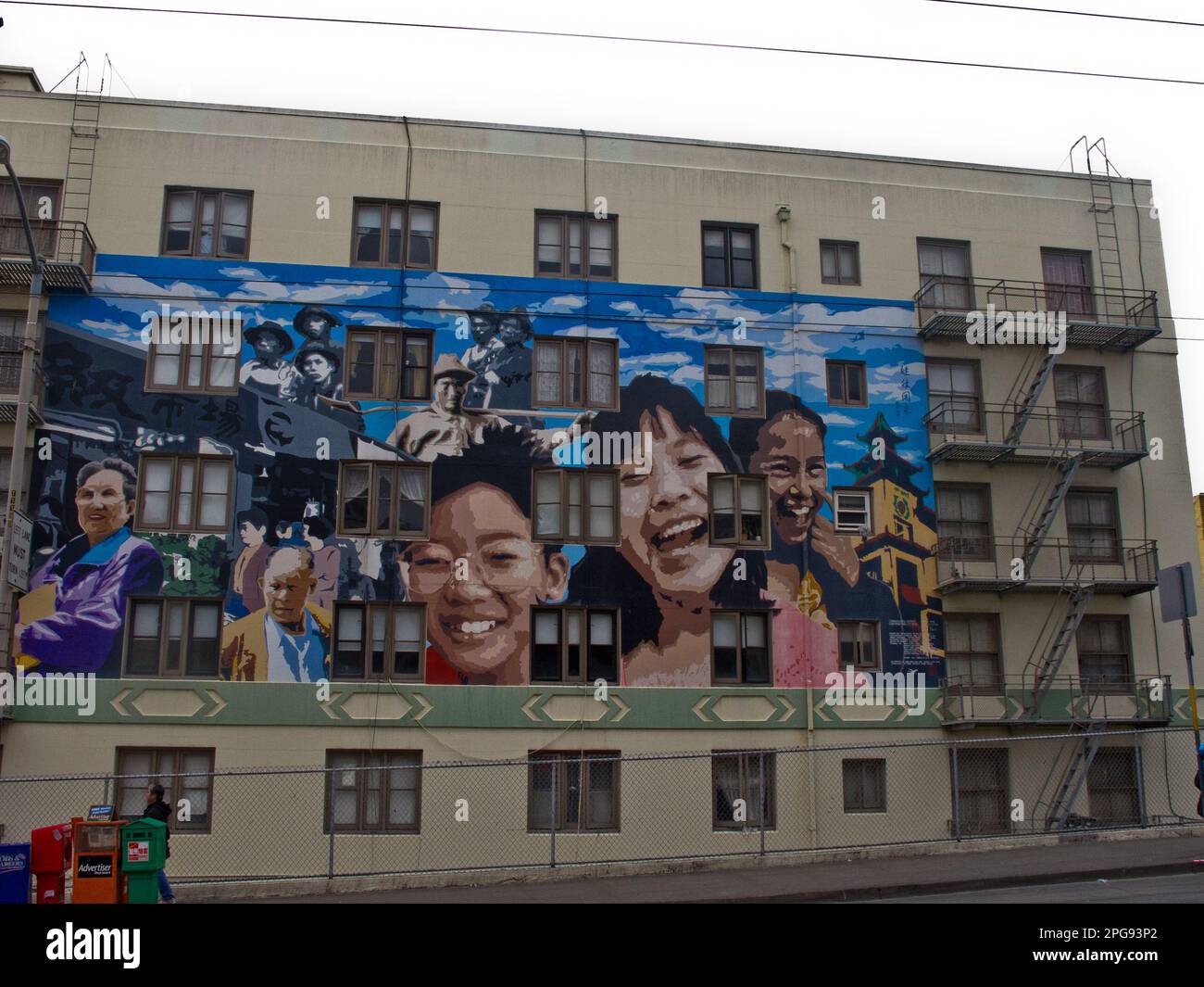 Mural, Chinatown, San Francisco, California, USA Stock Photo Alamy