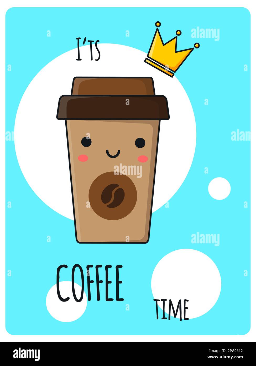 Coffee to go kawaii cute cartoon Stock Vector Image & Art - Alamy