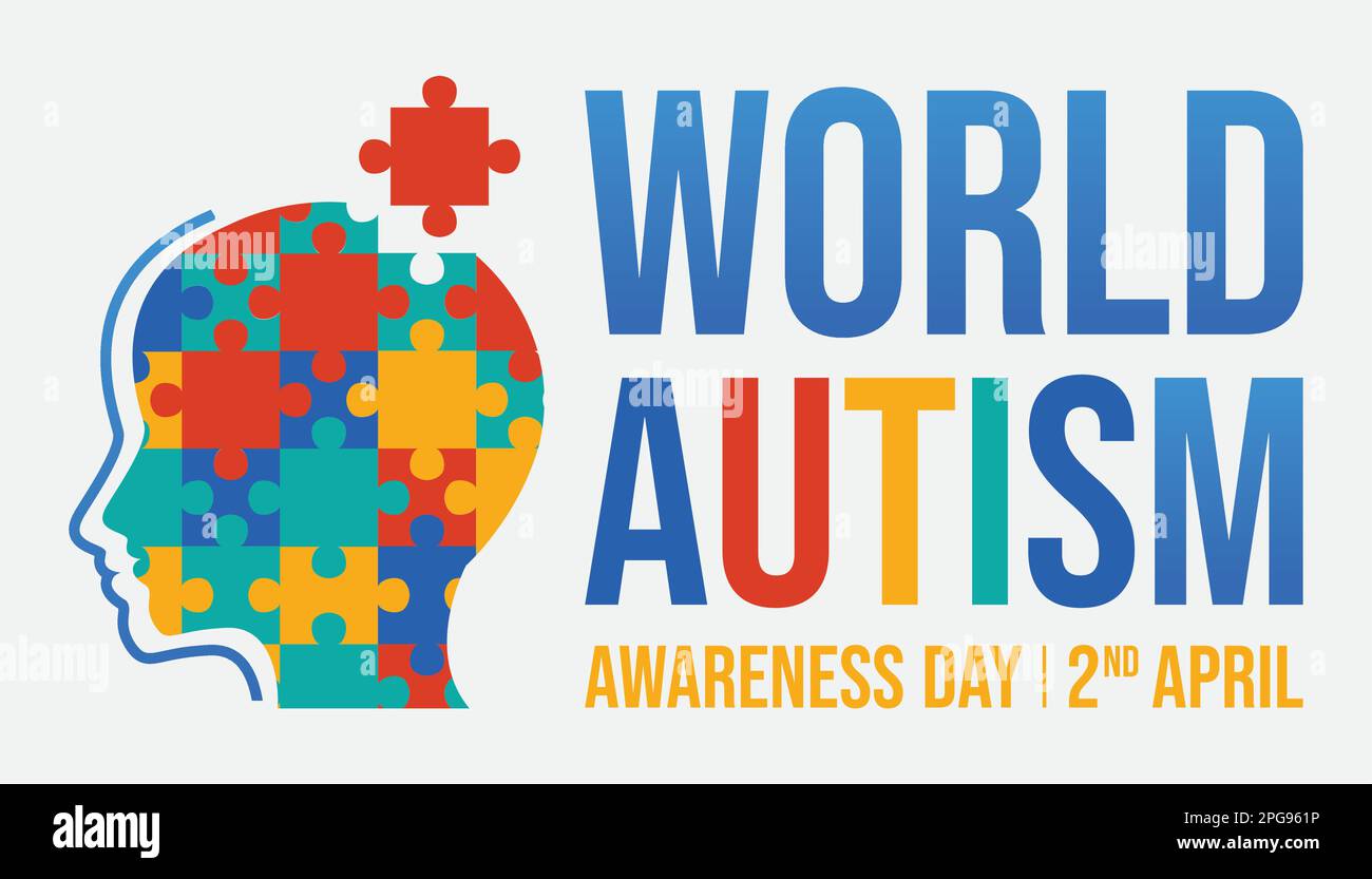 World autism awareness day. World autism awareness day concept vector