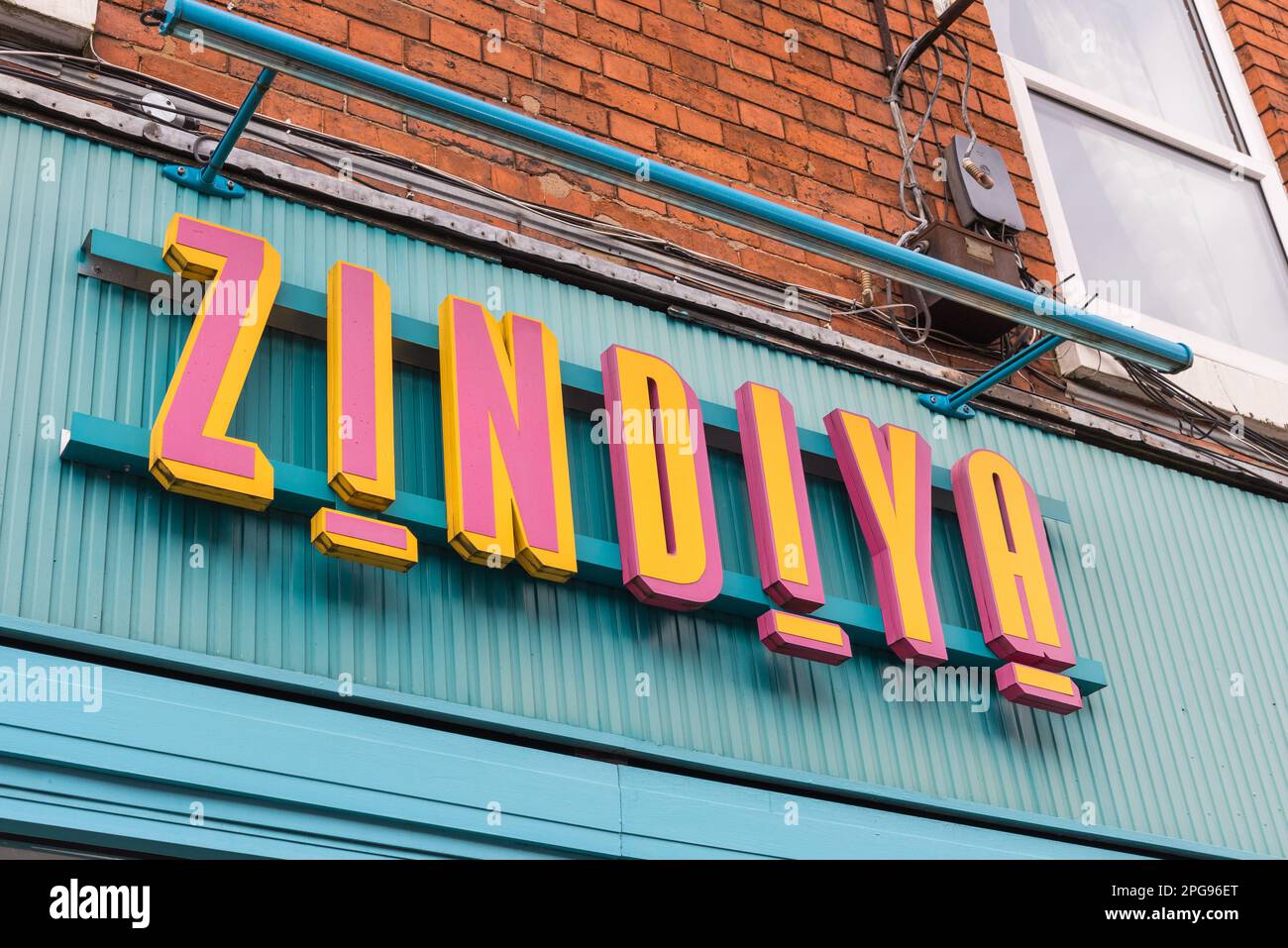 Zindiya indian restaurant serving grills and street food dishes in Moseley, Birmingham Stock Photo