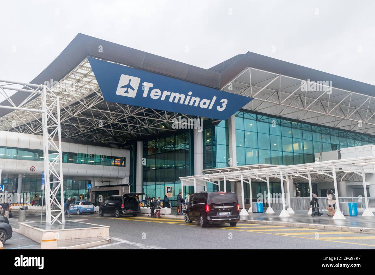 Fiumicino Italy December 9 2022 Terminal 3 Of Rome Leonardo Da Fiumicino Italy December 9 2022 Terminal 3 Of Rome Leonardo Da