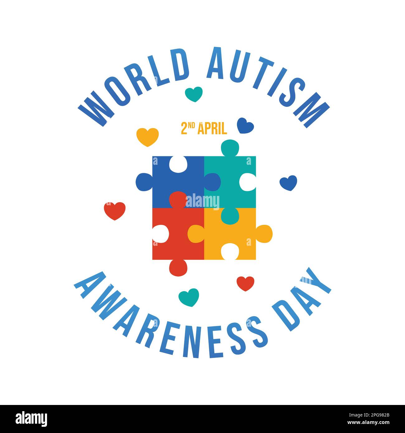 World autism awareness day. World autism awareness day concept vector