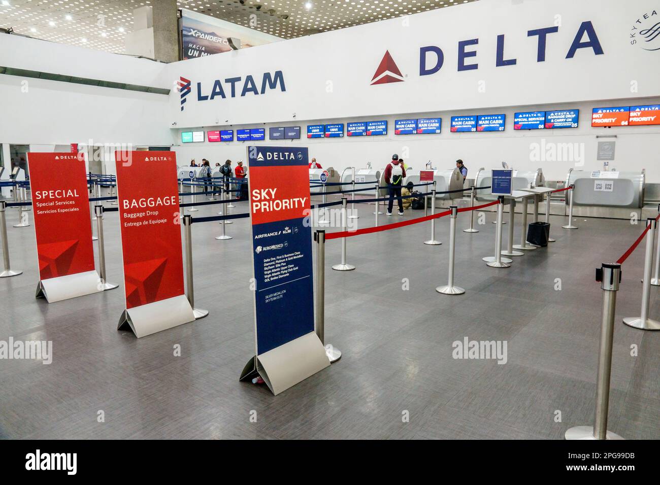 Delta latam ticketing check in counters hires stock photography and