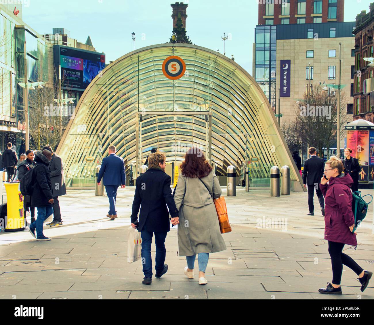 Glasgow, Scotland, UK 21st March, 2023. Sales on the style mile and
