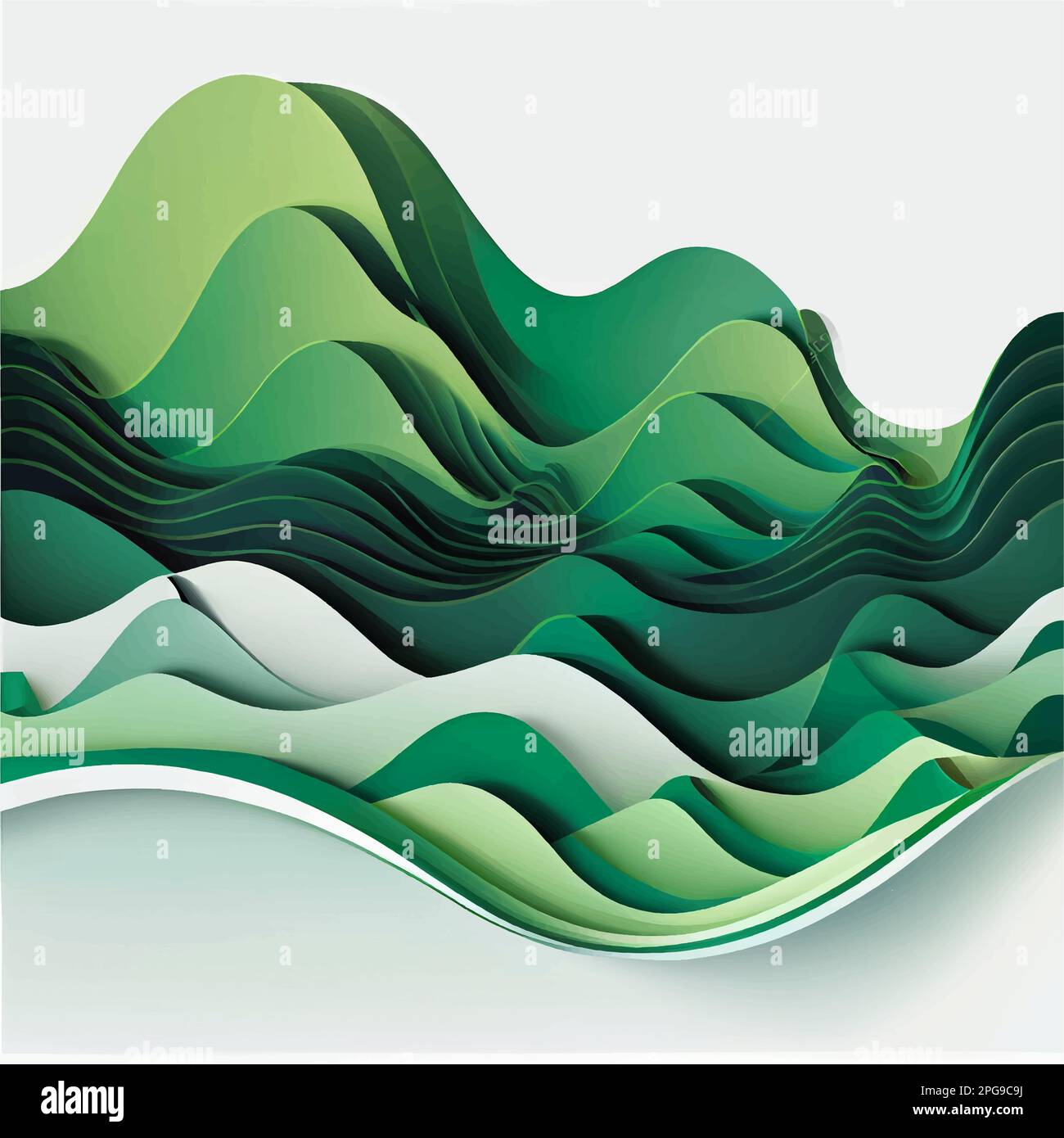 vector illustration of green eco background earth day Stock Vector ...