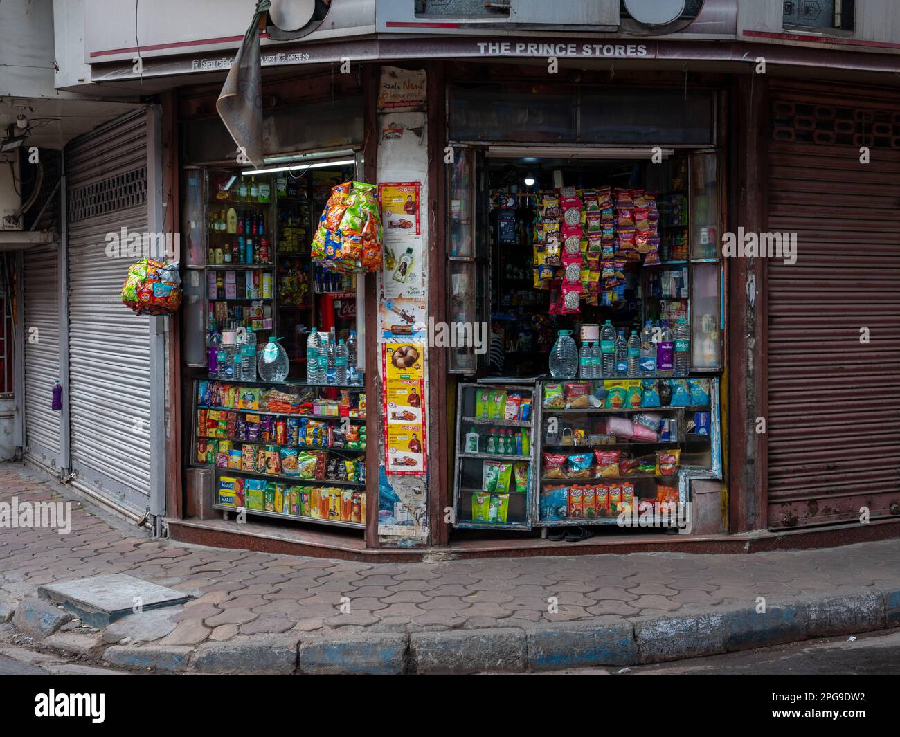 A corner shop in Kolkata, India Stock Photo