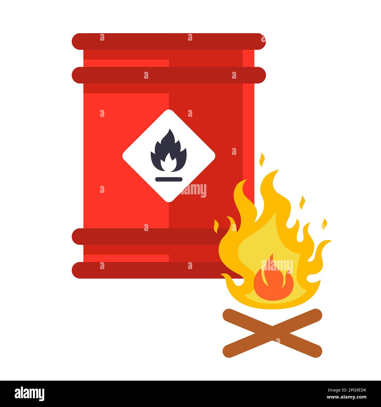 Flammable liquid warning sign Stock Vector Images Alamy