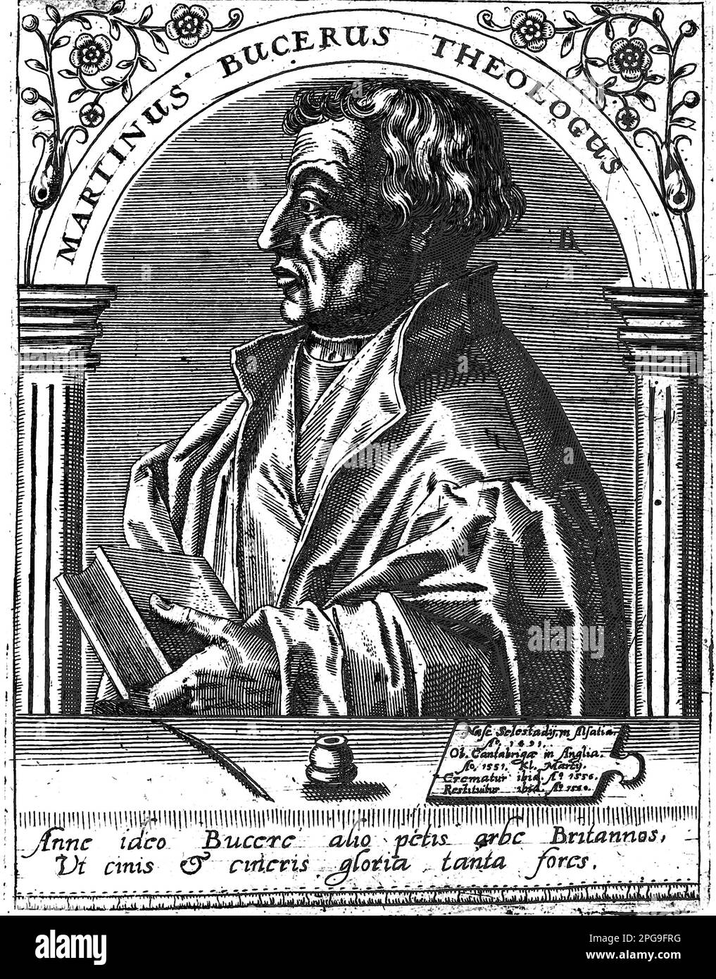 MARTIN BU8CER (1491-1551) German Protestant reformer Stock Photo