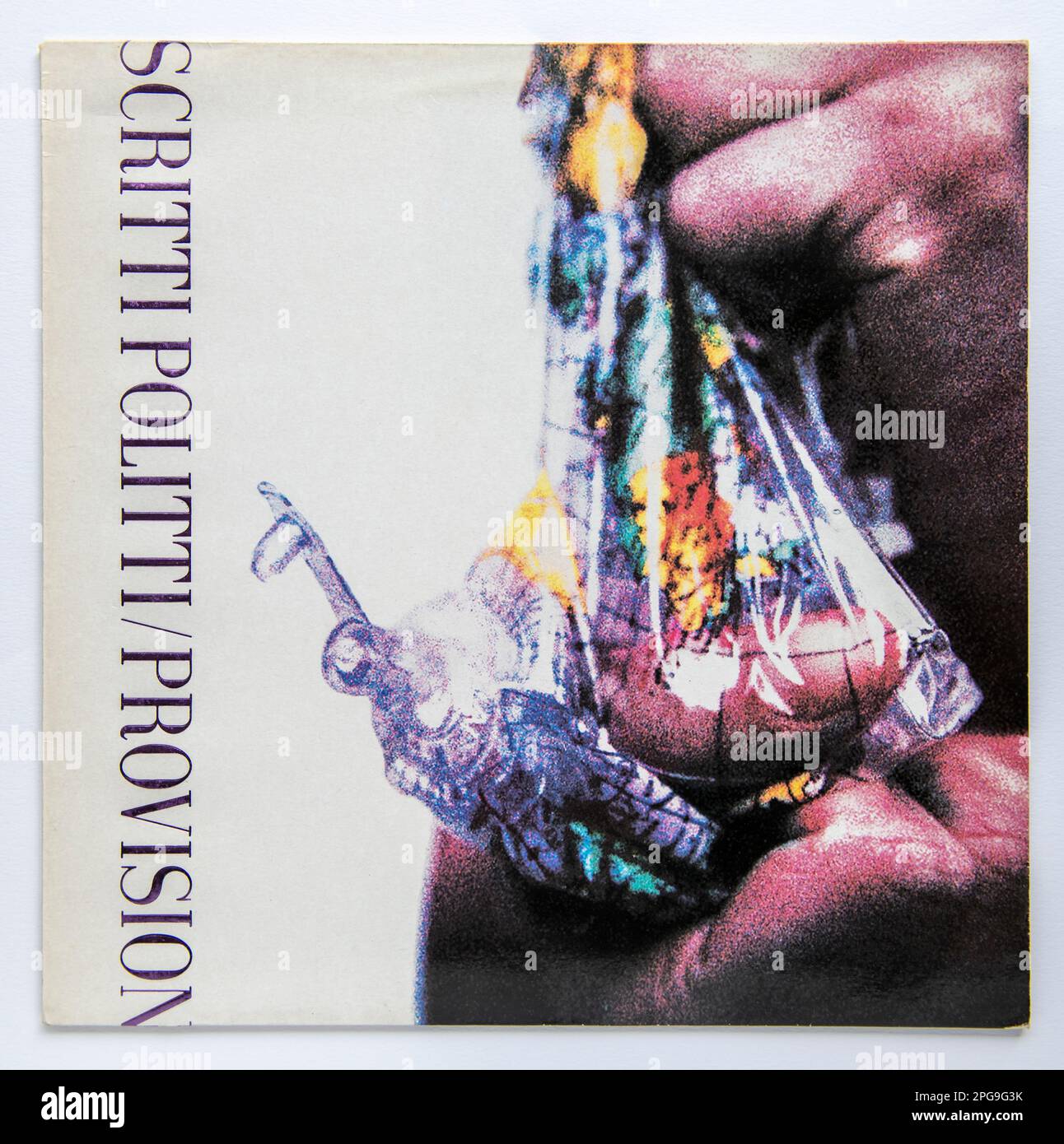 LP cover of Provision, the third studio album by Scritti Politti, which was released in 1988 Stock Photo