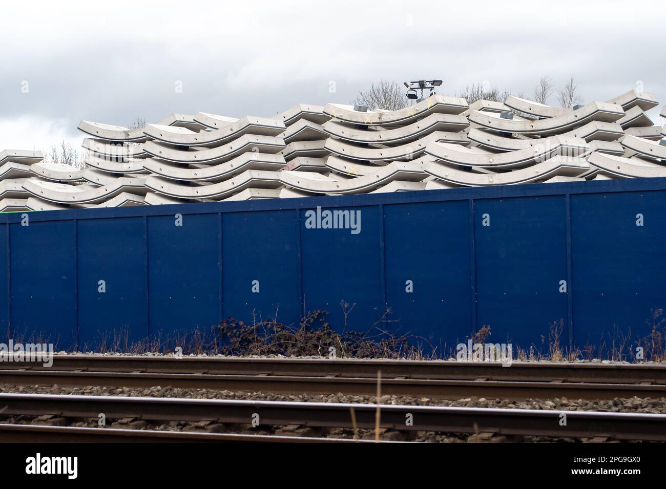 West Ruislip, UK. 21st March, 2023. HS2 High Speed Rail Construction
