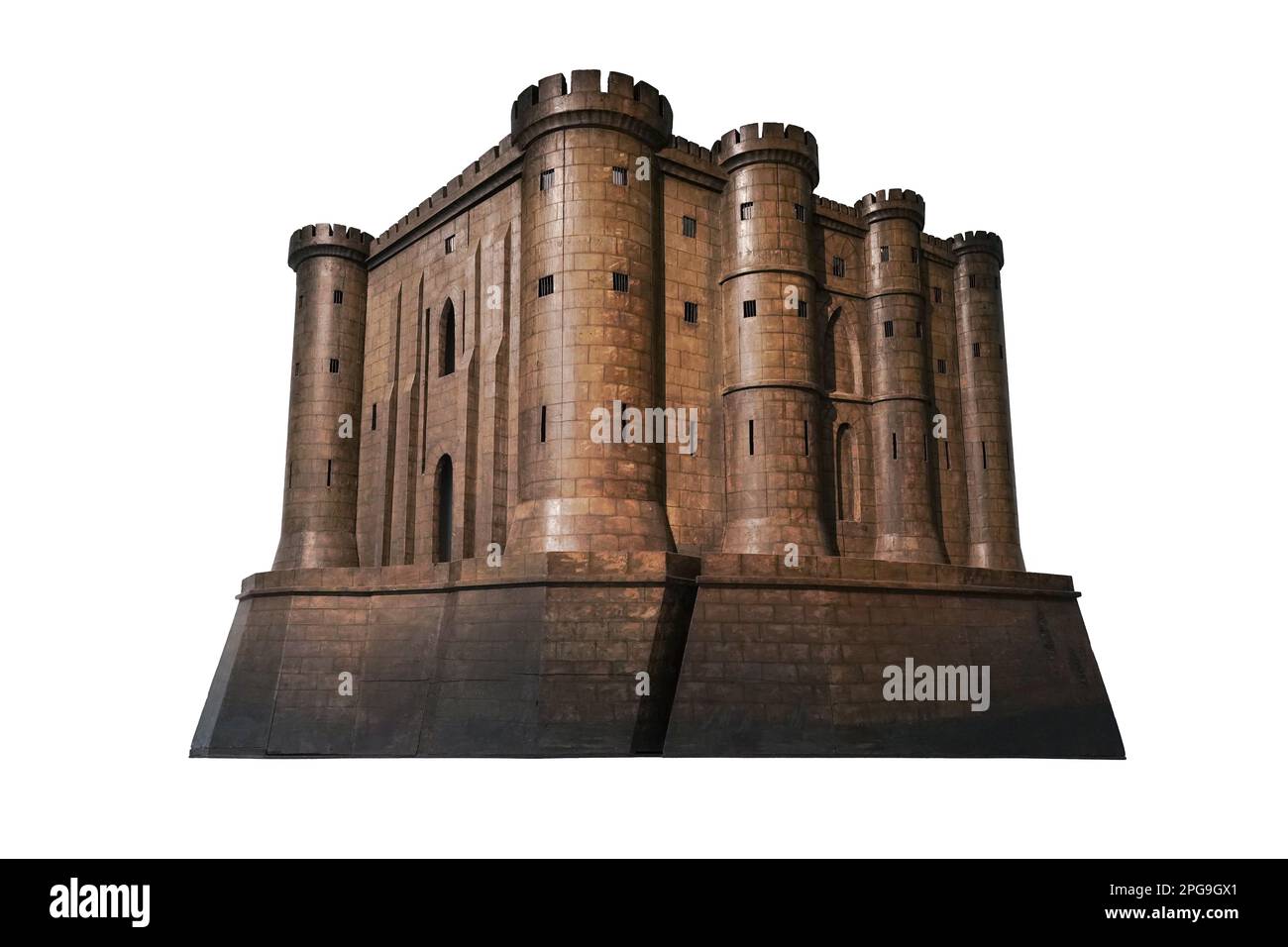 The model of Bastille prison Stock Photo