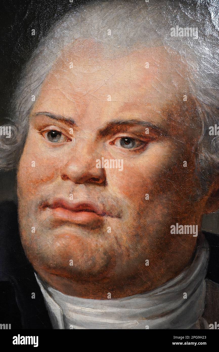 Portrait of Georges Danton (1759-94), a leading figure in the French Revolution Stock Photo