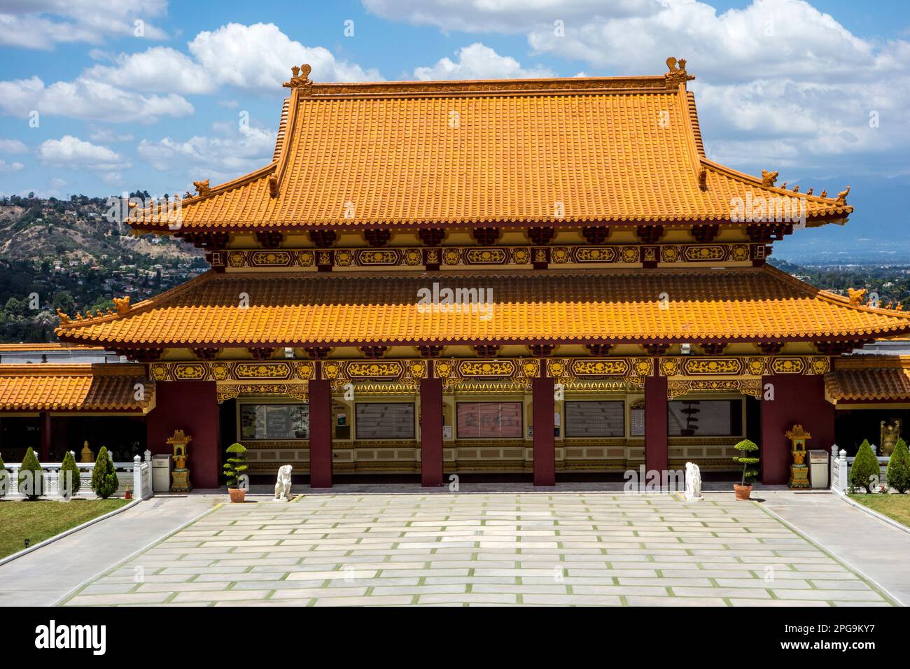 Hsi Lai Temple, city of Hacienda Heights, Los Angeles County, California, United States of America Stock Photo