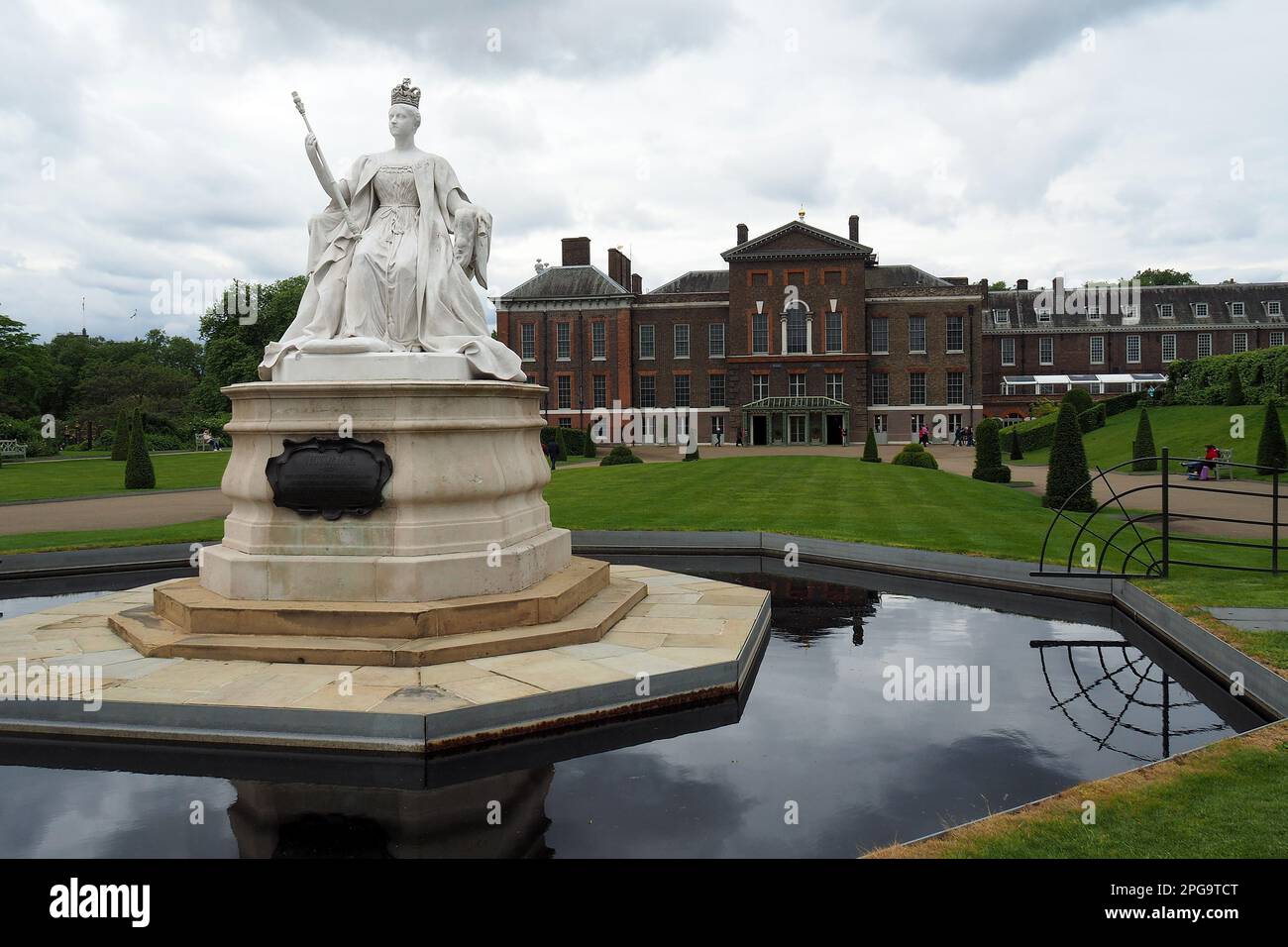 Statue of Queen Victoria, Kensington Palace, royal residence, London
