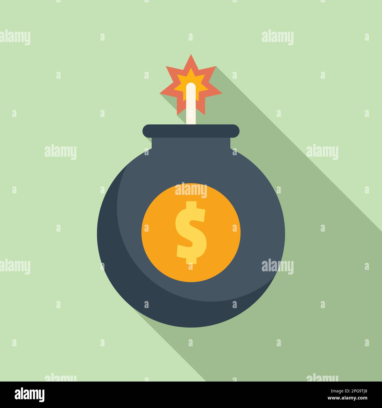 Money bomb Stock Vector Images - Alamy