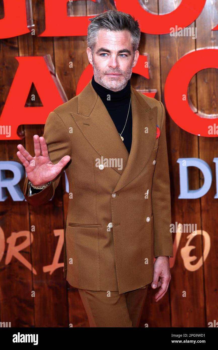 DEU, Deutschland, Berlin, 20.3.23, Zoo Palast, Special Screening: DUNGEONS & DRAGONS: EHRE UNTER DIEBEN, Chris Pine Stock Photo