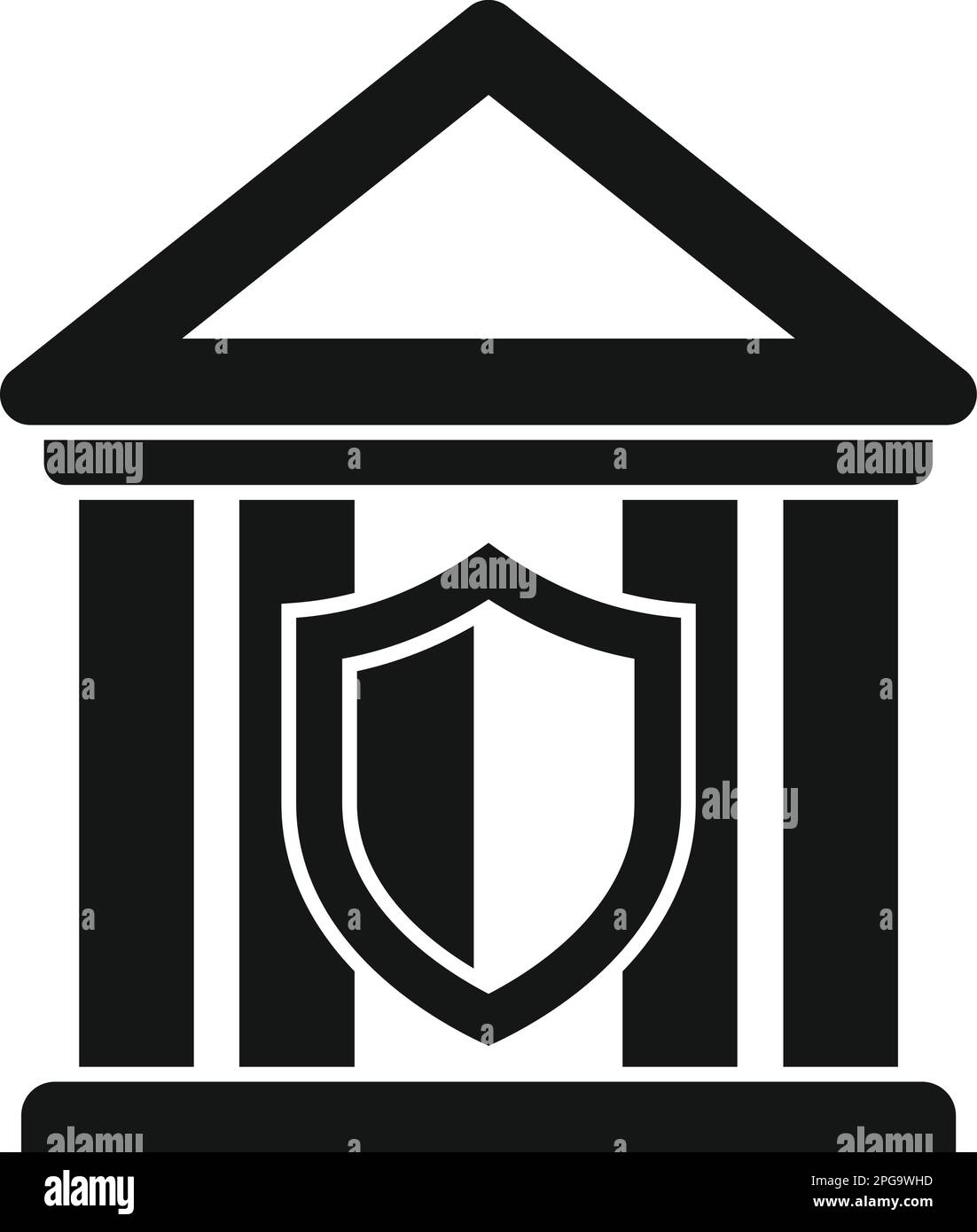 Bank icon simple vector. Policy risk. Accident injury Stock Vector ...