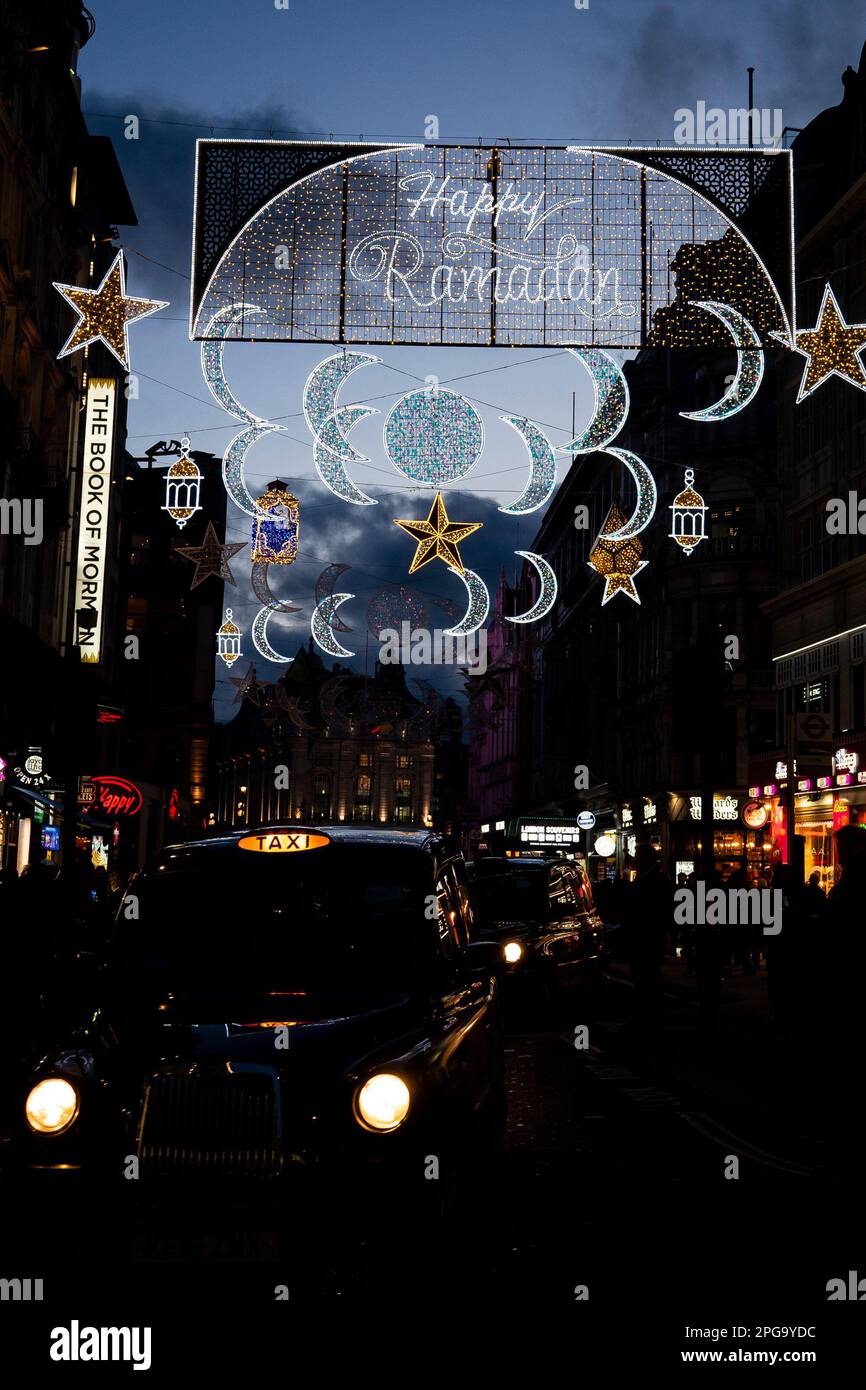London's first ever Ramadan lights to celebrate the start of Ramadan