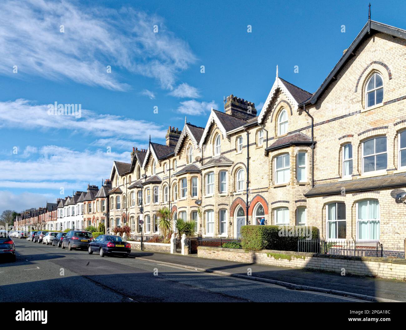 Real estate buildings in Lytham, Lytham St Annes, Fylde Coast, Lancashire United Kingdom 24th