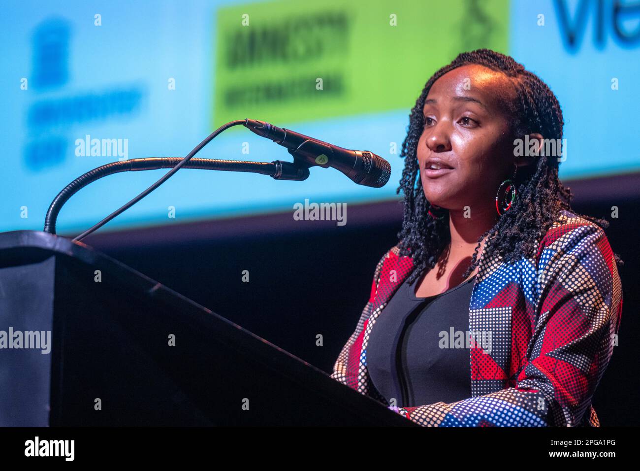 Climate Activist Elizabeth Wathuti Is Seen During A Ceremony To Present Climate Activist Elizabeth Wathuti Is Seen During A Ceremony To Present
