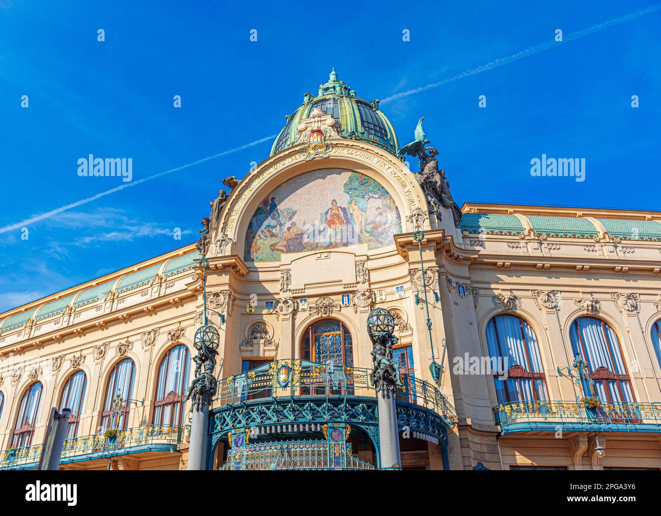 Municipal House in Prague Stock Photo Alamy