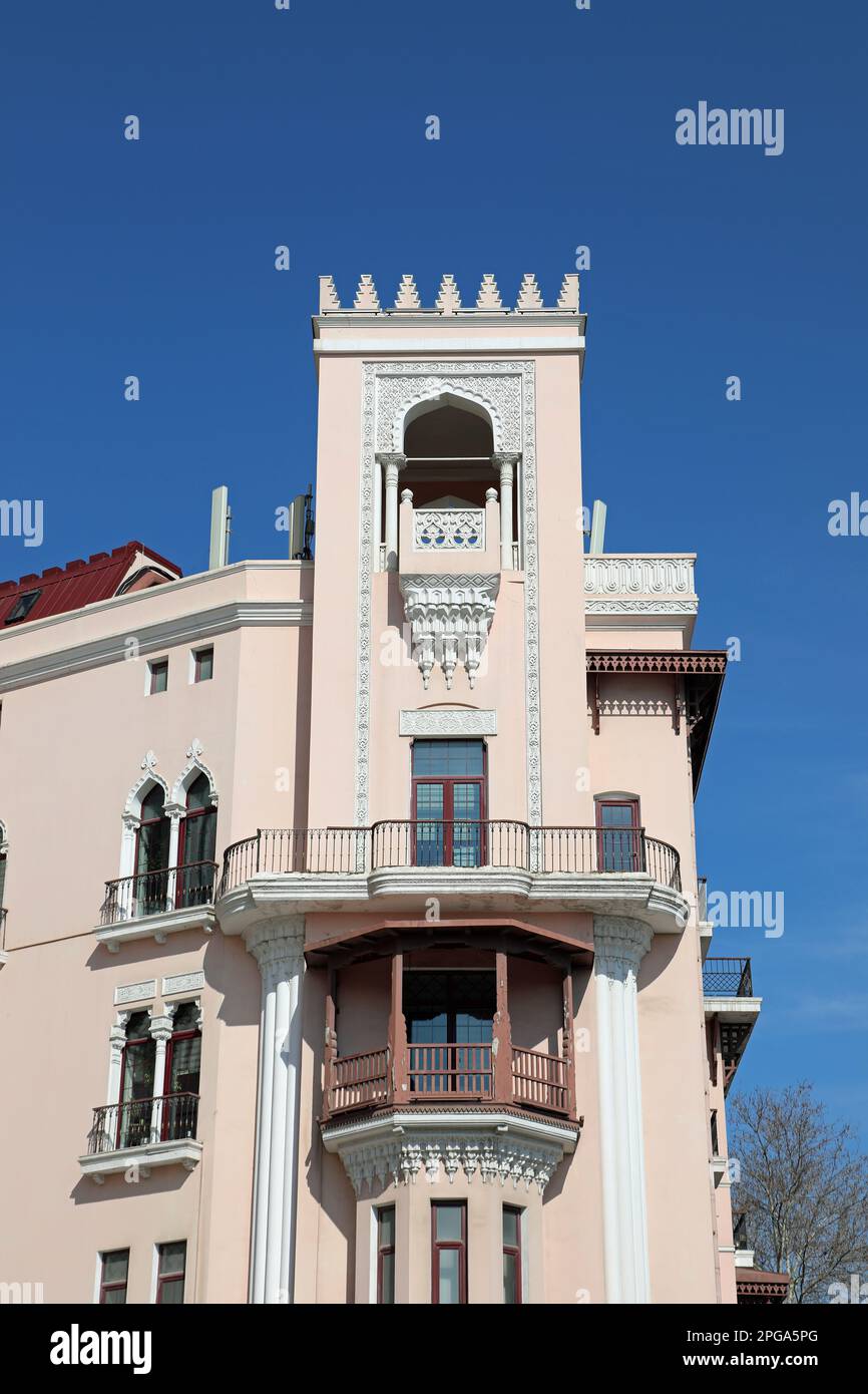 House of Sadykhov Brothers designed by Gabriel Ter-Mikelov at Baku in Azerbaijan Stock Photo